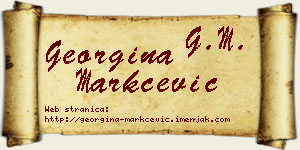 Georgina Markčević vizit kartica